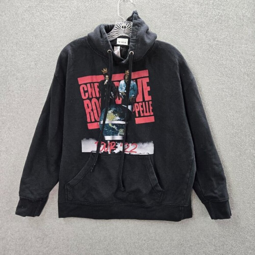 Chris Rock x Dave Chappelle Men Sweatshirts Large Black Hoodie Comedy Tour 22
